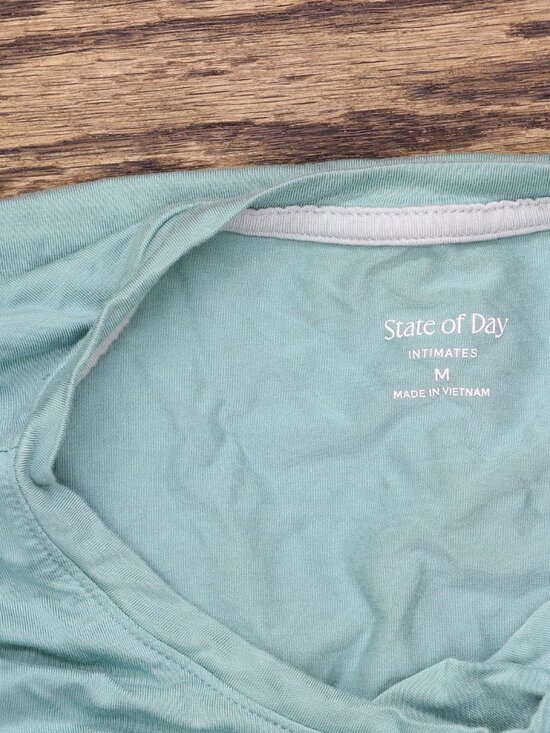 Blue State Of Day 2 Pc Fluid Knit Pajamas Set 100189787Ms Canton M Sz M